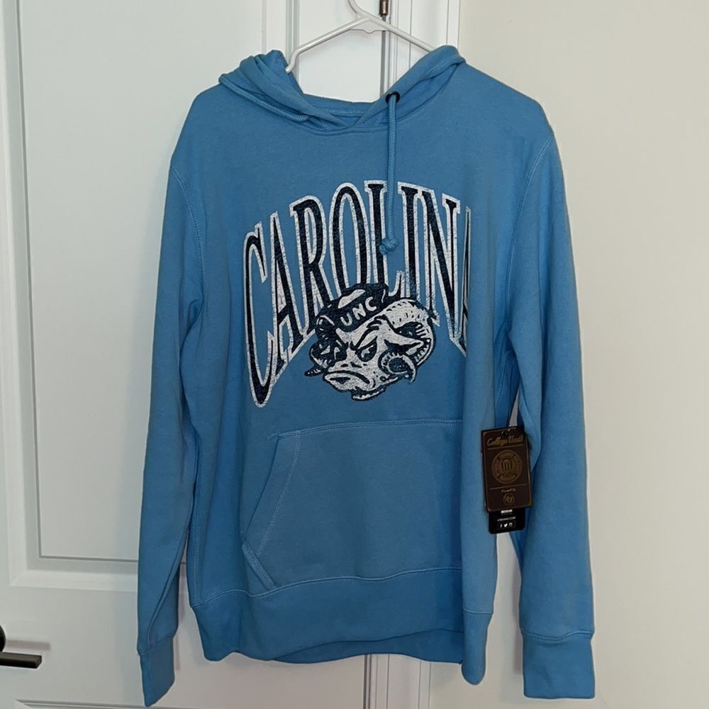 Brand 47 NEW UNC North Carolina Tar Heels Ram Hooded Hoodie Sweatshirt sweater-L